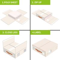 Organiseurs et rangements pliables pour draps de lit, organiseur de draps Queen/King pour draps, taies d'oreiller, organiseur de placard à linge