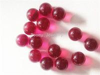 Vente en gros de haute qualité 4mm-15mm #5 Corindon synthétique Lab Créé Ruby Bead Loose Gemstone Ruby Ball