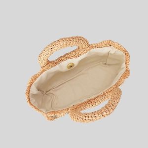 Nouveau Sac à Main en Coquillages Fait Main Printemps-Été pour Femme, Sac de Plage en Paille Tressée, Panier de Plage Simple en Paille - Product Image 4