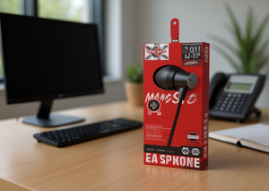 Cuffie intrauricolari OmfoX da 3,5 mm con controllo microfonico e driver dinamico per chiamate telefoniche - Product Image 2