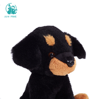 Poupée Rottweiler souple personnalisée en peluche Jouet adorable pour bébé avec rembourrage en coton PP
