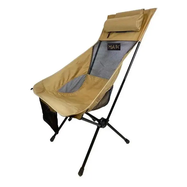 Camping Chair Foldable High Back Chair Outdoor Ultralight Portable Strong and Comfortable Fishing Beach Chair