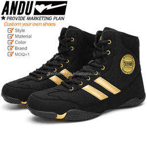 Personalizado Moda Profesional Gimnasio Deporte Entrenamiento Zapatos DE LUCHA Hombres Mujeres Zapatos de boxeo Botas Diseño de logotipo personalizado - Product Image 2