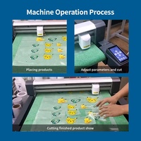 Máquina de corte láser de plataforma de 600mm X 600mm, equipo de publicidad, maquinaria cortadora de plotter