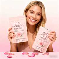 Dropshipping Complément multi-collagène Acide hyaluronique Vitamine C Avantages éclaircissants pour la peau Poudre de collagène multi