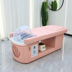 Cama de Lavado de Cabello Estilo Tailandés Rosa para Salón de Belleza, Cama de Masaje para <span class=keywords><strong>Spa</strong></span> Capilar, Cama Eléctrica para Pedicura y Champú - Product Image 5