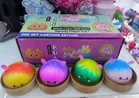 Pop Eye Steamer Bun Squishy Bug Eye Shape Stress Relief Ball Surprise Blind Box Toy