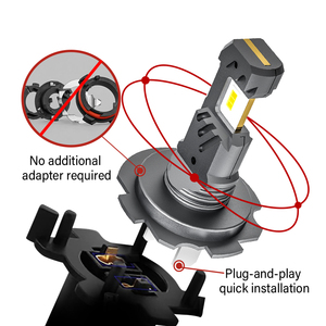 Phares LED Canbus H4 22W sans ventilateur, faisceau haut et bas, éclairage LED automobile, ampoules <span class=keywords><strong>de</strong></span> voiture, accessoires auto, même taille que les ampoules halogènes (1 par 1) - Product Image 5