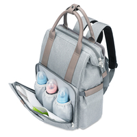 Sac à dos personnalisé 3 en 1 pour femme avec station à langer, organisateur de sacs à couches pour bébé et sac à langer pour la maternité
