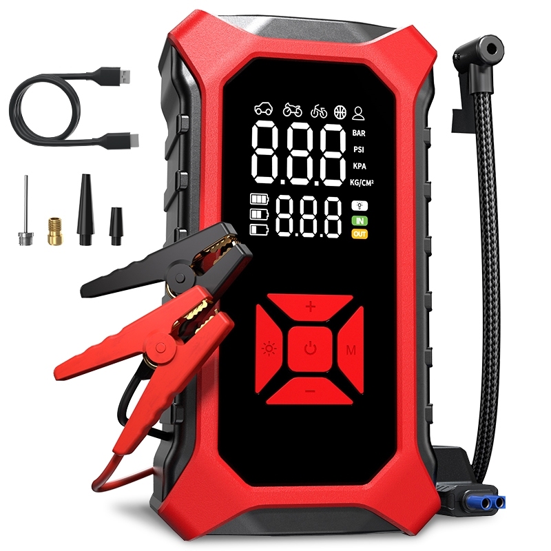 Battery <strong>Jump</strong> <strong>Starter</strong> Pack Battery Booster <strong>Jump</strong> Box Portable Charger Cables for 6.0L Gasoline and 3.0L Diesel Engines <strong>12V</strong>