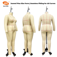 Junmei Mannequin de couture intégral sans tête en fibre de verre pour femme grande taille, Taille US 3XL (22), en position debout, pour la création de patrons et la couture