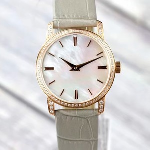 2026 Hot Selling Full Diamond Bezel <b>Automatic</b> Watch Rose Gold Case White Dial Luxury Women Mechanical <b>Wristwatch</b> - Product Image 1