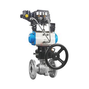 Vendita diretta flangia durevole in acciaio inossidabile ANSI 150LB 304 316 WCB JIS 10K-20K PN16 volantino attuatore pneumatico sfera flangiata <span class=keywords><strong>Val</strong></span> - Product Image 5