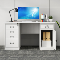 Table de bureau en acier au design moderne Bureau d'ordinateur modulaire Convertible Caractéristiques rotatives Prix d'usine Fabricant direct