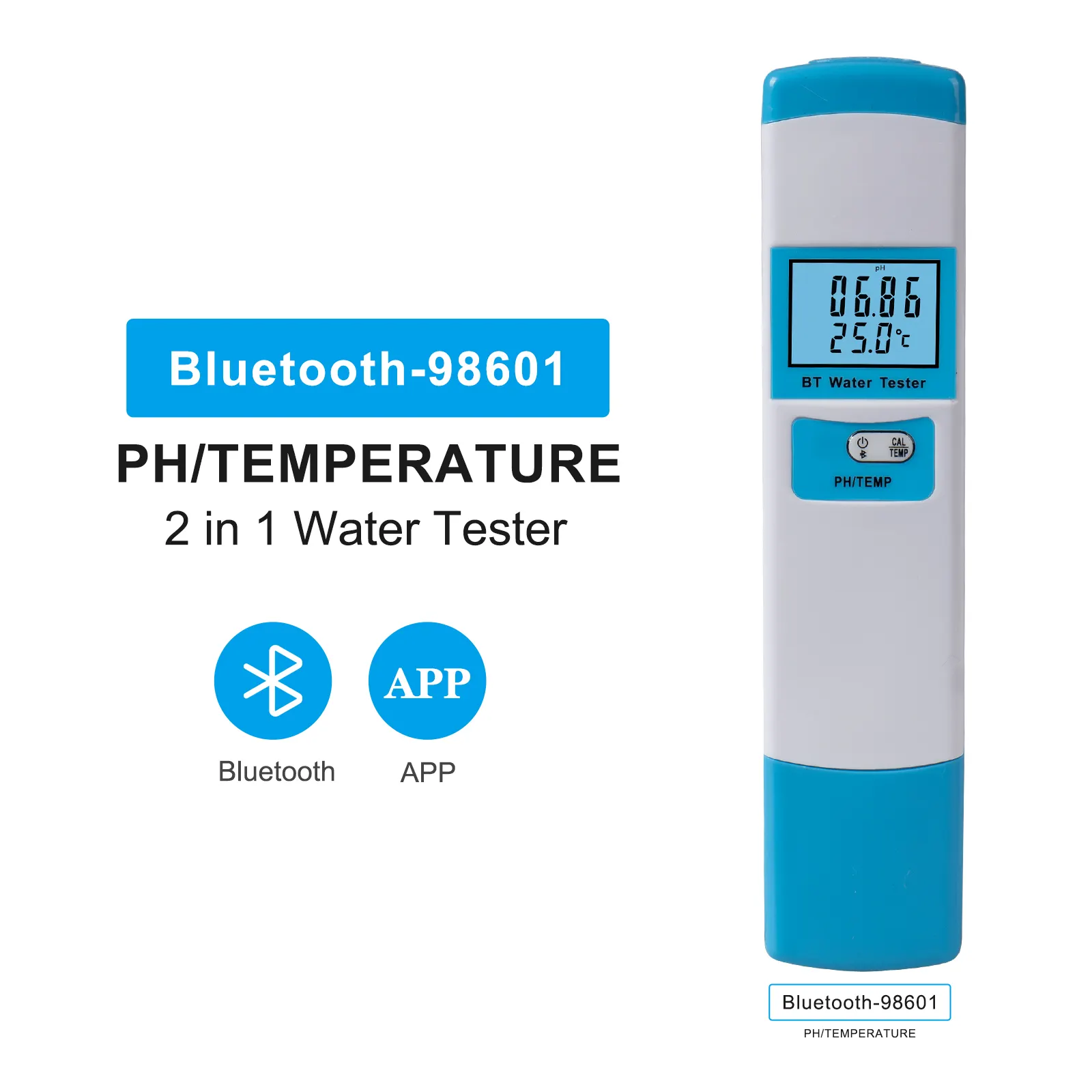 1 में घर पानी की गुणवत्ता परीक्षण स्मार्ट ब्लूटूथ पीएच 2. अस्थायी परीक्षण कलम नई एप्लिकेशन को बहु-भाषा