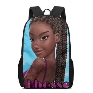 Imprimir <span class=keywords><strong>en</strong></span> la demanda de <span class=keywords><strong>trenzas</strong></span> hermosa Afro las niñas mochila lindo mochila para adolescentes mujeres adolescentes bolsas de la escuela - Product Image 3