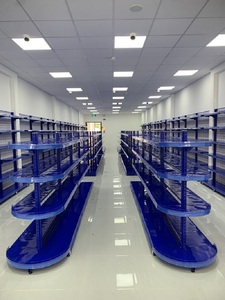 Étagère gondole à 4 niveaux avec capot d'extrémité Vietnam One Tech, légère, ovale, sans dossier, pour supermarché, blanche, personnalisable - Product Image 2