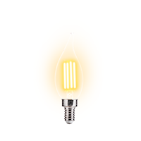 Ampoule de bougie à filament LED 5.5W 2700K 800LM bon marché en gros avec certificat FCC UL