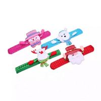 I-0054 Fournitures de fête de Noël, lampe LED, bracelet clignotant de Noël, bracelet clignotant de dessin animé