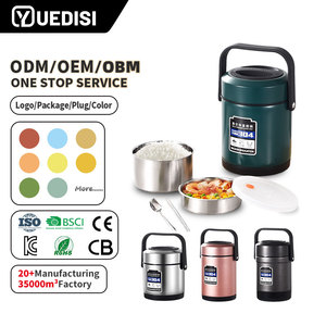 YUEDISI Nouveauté : Boîte à lunch <span class=keywords><strong>isotherme</strong></span> double paroi en acier inoxydable 304 pour aliments chauds, avec couverts et sacs isothermes - Product Image 1