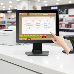 จอภาพระบบสัมผัส LCD ขนาด 15 นิ้ว พร้อมพอร์ตเชื่อมต่อ VGA และระบบสัมผัสแบบ Capacitive - Product Image 1