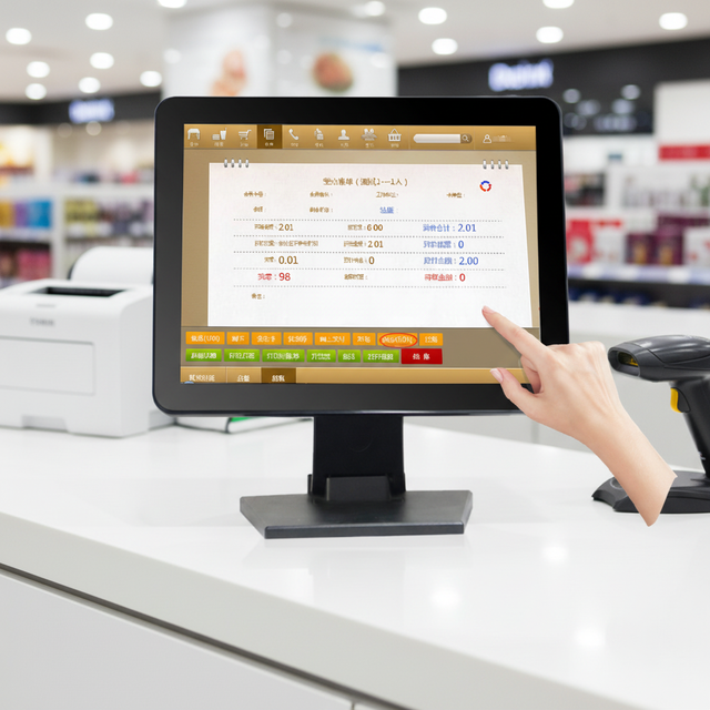 15inch VGA Interface LCD Touch Monitor with Capacitive Touch