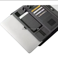 Chargeur sans fil et batterie externe Stockage à glissière Portefeuille d'affaires en cuir PU Produit de classement pratique