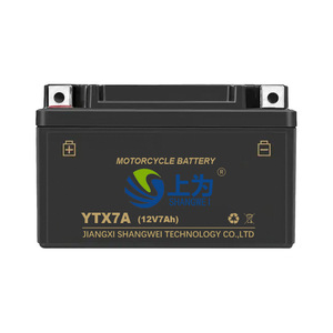 Batterie de moto Shangwei YTX7A 12V 7Ah AGM au plomb-acide pour remplacement de scooter - Product Image 2