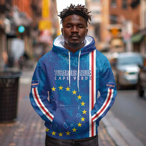 Sudadera con Capucha Tubaroes Azuis Cape <span class=keywords><strong>Verde</strong></span> para Hombre y Mujer - Ropa Urbana Unisex, Diseño con Mapa <span class=keywords><strong>de</strong></span> <span class=keywords><strong>la</strong></span> <span class=keywords><strong>Isla</strong></span> y Texto, Prenda Informal para Otoño e Invierno - Product Image 3