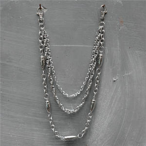 بيع بالجملة نمط جديد الهيب هوب بانك السراويل المعدنية سلسلة الجسم المجوهرات عارضة تنوعا سلسلة الخصر رصاصة - Product Image 6