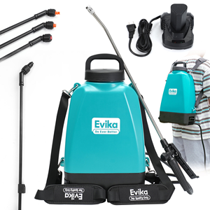 Pulvérisateur à dos 6L alimenté par batterie rechargeable 12V pour le jardin et la désinfection intérieure - Product Image 1
