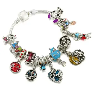 Hot Sale kids bracelets and charms jewelry DIY Cartoon Stitch lucky charms bracelet Park Harry Frozen Charms for women