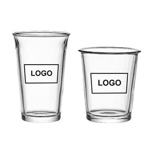 Tasses à café en verre créatives, personnalisables avec logo, transparentes et épaisses, logo personnalisé - Product Image 1
