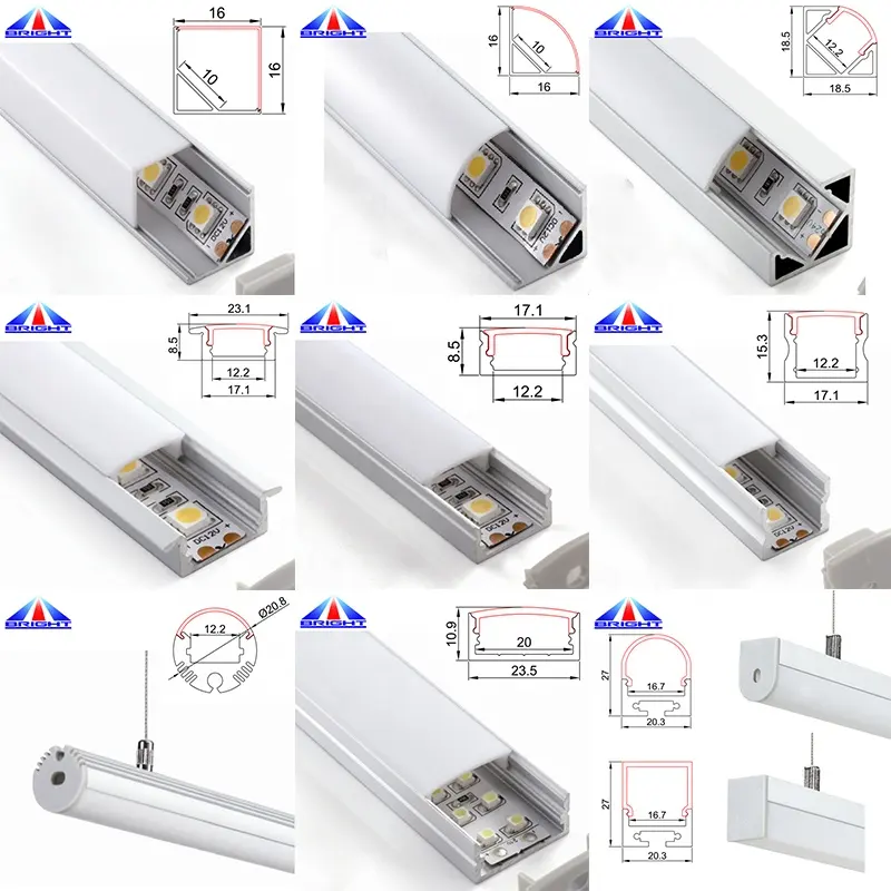 LED Bar Lights Nhôm Chống Thấm Nước Hồ Sơ LED Strip Hồng SMD5630 2835 5050 Ri-Gid Booster Bar Nội Các Dải Ánh Sáng