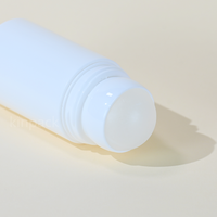 Bouteilles en plastique personnalisées, design de haute qualité, rechargeables, plates, portables, bouteille à bille en plastique, bouteille à bille pour déodorant