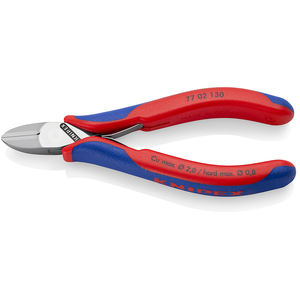 Cortador Diagonal Electrónico KNIPEX 77 02 130 con Mangos Multicomponentes de 130 mm - Product Image 1