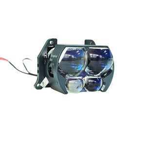 Phares à double faisceau à lentille LED carrée à quatre lentilles 6000K 500% plus lumineux 8000 lumens 4 feux de croisement 8 feux de route - Product Image 1