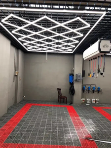 SUEZ hochwertige Sicherheit <span class=keywords><strong>3</strong></span>-polige Sechseck LED-Licht Sechseck Decke LED-Licht für Werkstatt Garage LED-Licht - Product Image 5