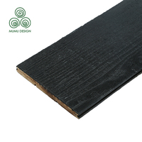 Paneles Decorativos de Madera Maciza Shou Sugi Ban para Paredes Exteriores, Resistentes a la Corrosión, Carbonizados Profundos, Directo de Fábrica