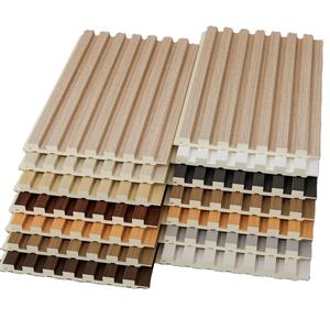 Panel Decorativo de Pared para TV con Rejilla de Madera Maciza Personalizable, Solución Decorativa Combinable - Product Image 1