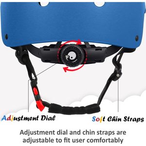 Casco da Bicicletta per Bambini Blu Piccolo Regolabile per Protezione Testa Multiuso - Product Image 3