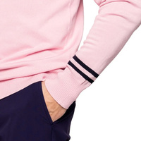 Vente en gros de pulls personnalisés en coton doux pour hommes, respirants, fins et légers, pour l'automne et l'hiver, style preppy, col rond, haut de gamme