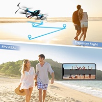 Avion RC pliable 4DRC V10 avec caméra FPV WiFi, maintien d'altitude, retournement 3D, décollage à une touche, jouet volant télécommandé