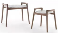 Neue chinesische Luxus Restaurant Wohnzimmer Möbel Tea Center Beistell tisch Massivholz rahmen Runde Marmorplatte Moderne Couch tische
