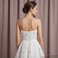 Nouvelle arrivée, robe de fête d'anniversaire de luxe haut de gamme, robe courte blanche sans manches à fleurs 3D pour mariage, fête d'anniversaire