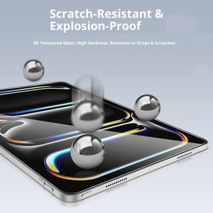 Pour <span class=keywords><strong>Ipad</strong></span> air 9H dureté HD clair Ultra-mince 0.3mm verre trempé anti-espion anti-rayures protecteur d'écran avec conception de logo personnalisé - Product Image 3