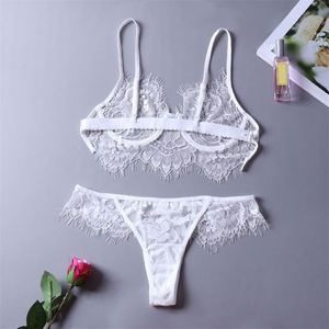 Three Points Women Two Piece Bride Lingerie Ladies Sexy Panty And Bra Sets 0030 - Product Image 6