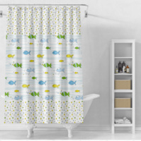 Ensemble de salle de bain 4 pièces en polyester imprimé 3D motif léopard, moderne, luxueux, écologique, avec tapis de bain et rideau de douche à motif paysage naturel