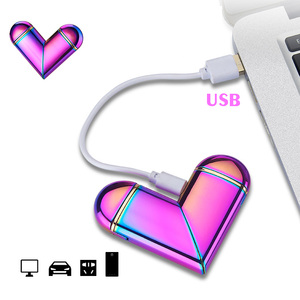 Đèn Pin Sạc Usb Dạng Gấp Hình Tình Yêu Thiết Kế Mới 2022 Có Bật Lửa Cuộn Dây Quà Tặng Ngày Valentine Cho Bạn Trai Và Bạn Gái - Product Image 3