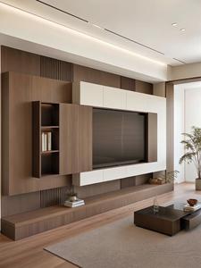 モダンなリビングルームのミニマリストデザイン家具、豪華なテレビ台、木製テレビキャビネット - Product Image 4